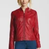 Damen Bikerjacke - Lederjacke "ROSALIE"