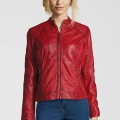 Damen Bikerjacke - Lederjacke "ROSALIE"