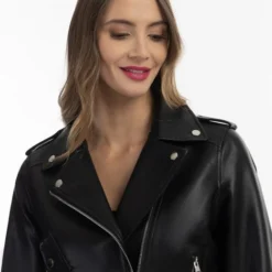 Faina Damen Bikerjacke Aus Kunstleder -Günstiges Marikoo Geschäft Damen Bikerjacke aus Kunstleder pdstandard 658438 0003 marketplace main 1