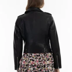 Faina Damen Bikerjacke Aus Kunstleder -Günstiges Marikoo Geschäft Damen Bikerjacke aus Kunstleder pdstandard 658438 0003 modelback 1