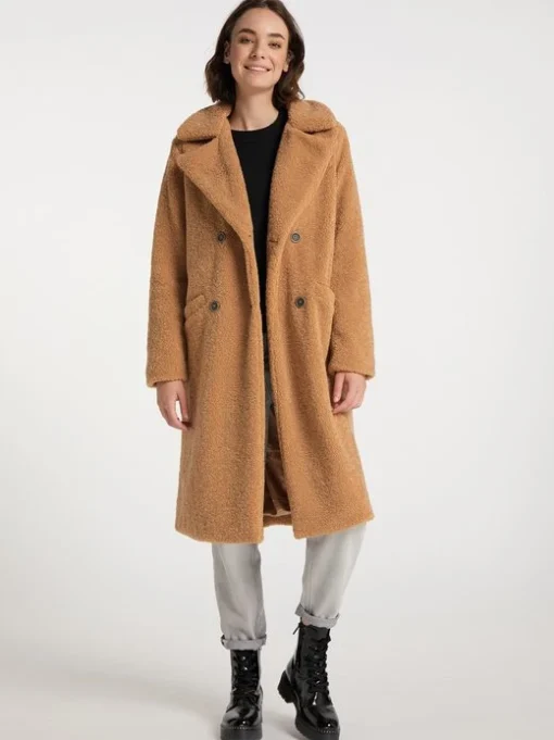MyMO Damen Faux Shearling Mantel -Günstiges Marikoo Geschäft Damen Faux Shearling Mantel pdstandard 543203 0002 modelfront 1