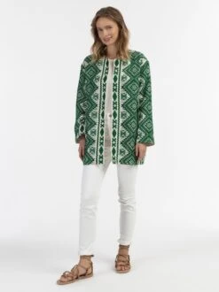 IZIA Damen Gewebter Kurzmantel