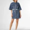 Calvin Klein Jeans Damen Jeanskleid -Günstiges Marikoo Geschäft Damen Jeanskleid pdstandard 612227 0001 modelfront 1
