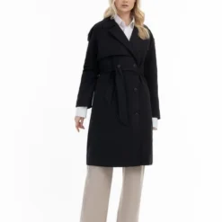 Dreimaster Damen Klassischer Trenchcoat