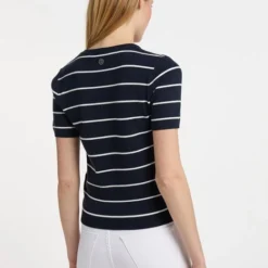 Dreimaster Damen Kurzarm-Pullover -Günstiges Marikoo Geschäft Damen Kurzarm Pullover pdstandard 653075 0003 modelback 1