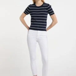 Dreimaster Damen Kurzarm-Pullover