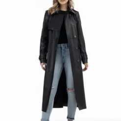 Dreimaster Damen Ledermantel