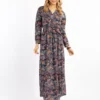 Usha Damen Maxikleid Mit Paisley-Print