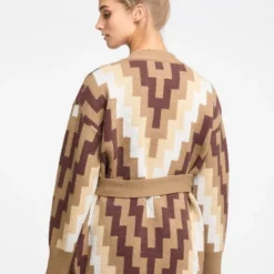 Usha Damen Offener Strickcardigan -Günstiges Marikoo Geschäft Damen Offener Strickcardigan pdstandard 635804 0001 modelback 1