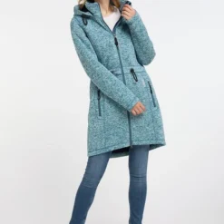 Schmuddelwedda Damen Strickfleecemantel