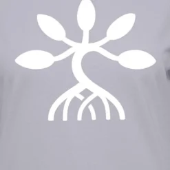 Damen T-Shirt T-Shirt With Reversed Mangrove Print