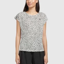 Khujo Damen T-Shirt - TALAJA2 GEPARD AOP