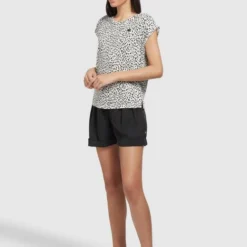 Khujo Damen T-Shirt - TALAJA2 GEPARD AOP 12 Khujo Damen T-Shirt - TALAJA2 GEPARD AOP -Günstiges Marikoo Geschäft Damen T Shirt TALAJA2 GEPARD AOP pdstandard 624974 0001 modelfront 3